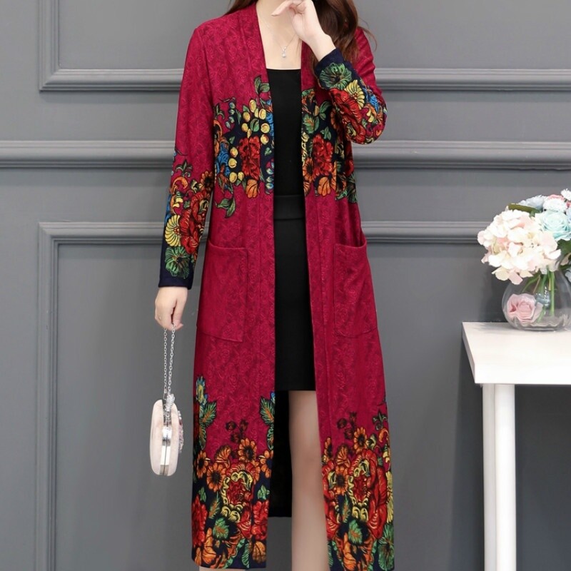 long floral jacket